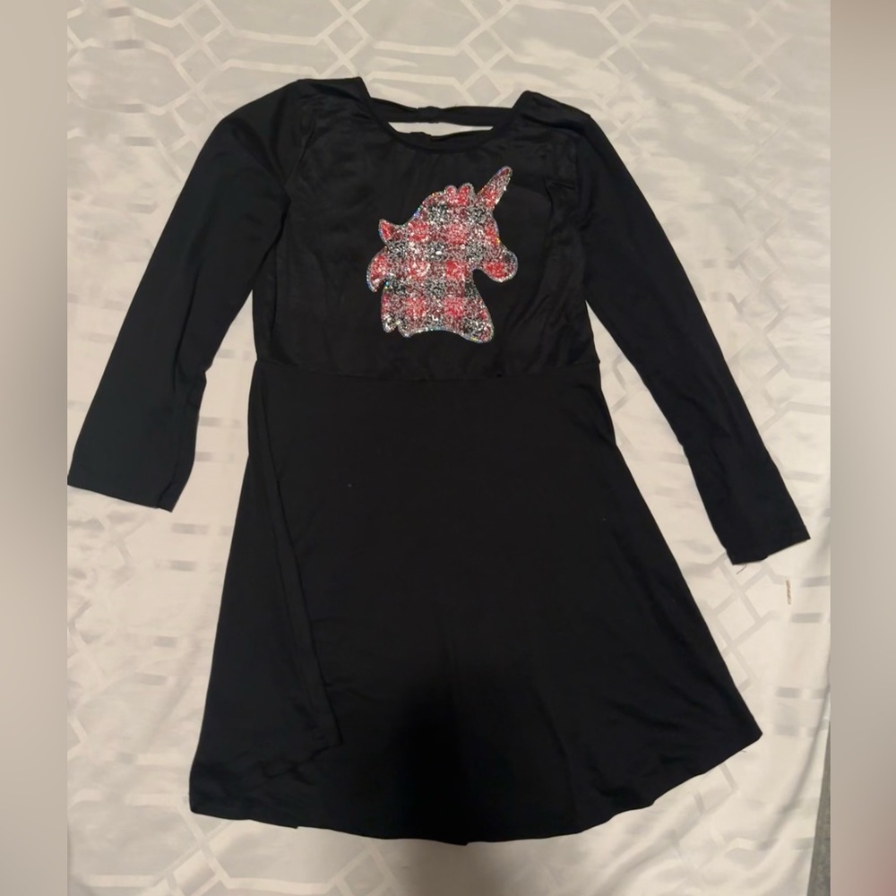 Btween Unicorn Print Dress